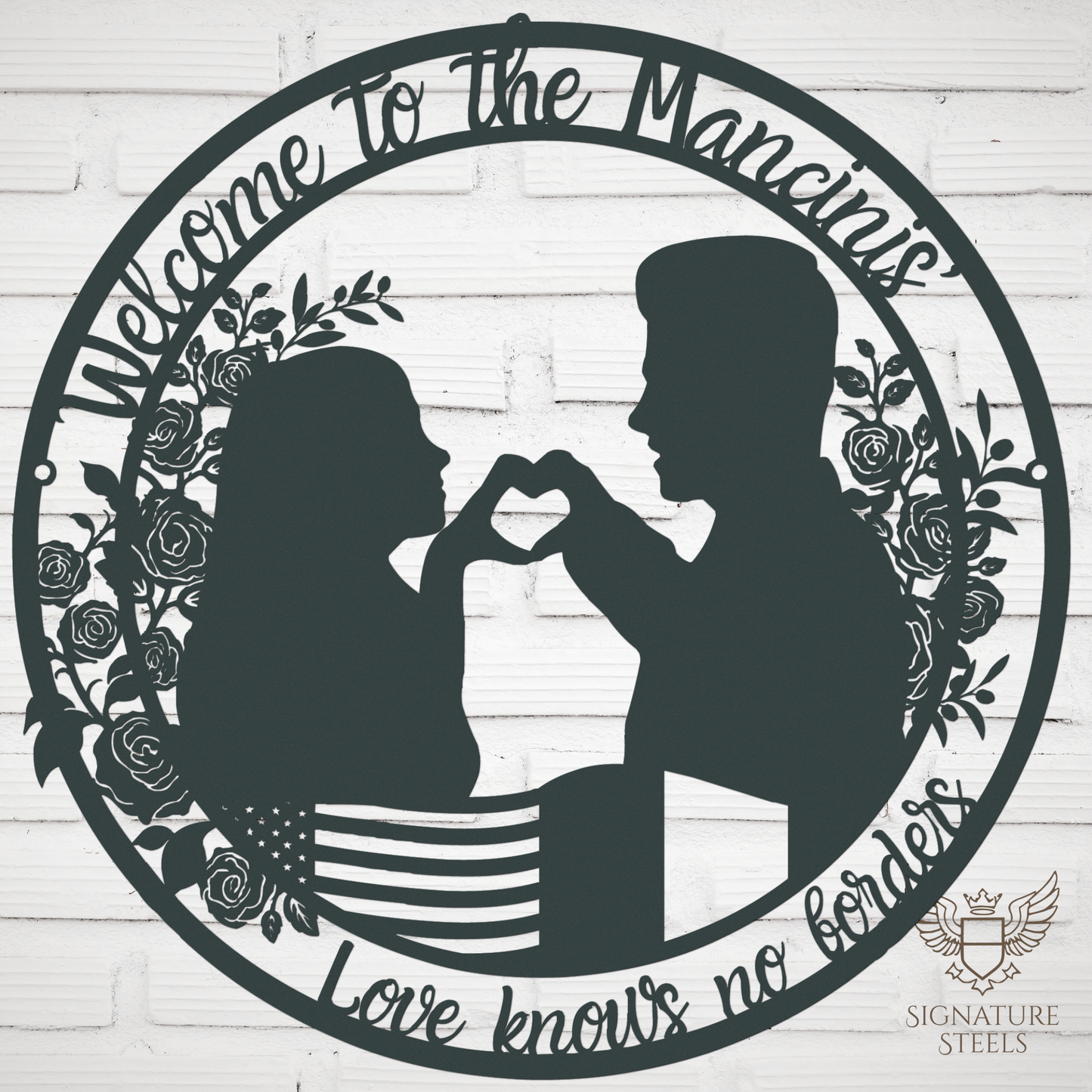 American - Italian Couple Roses