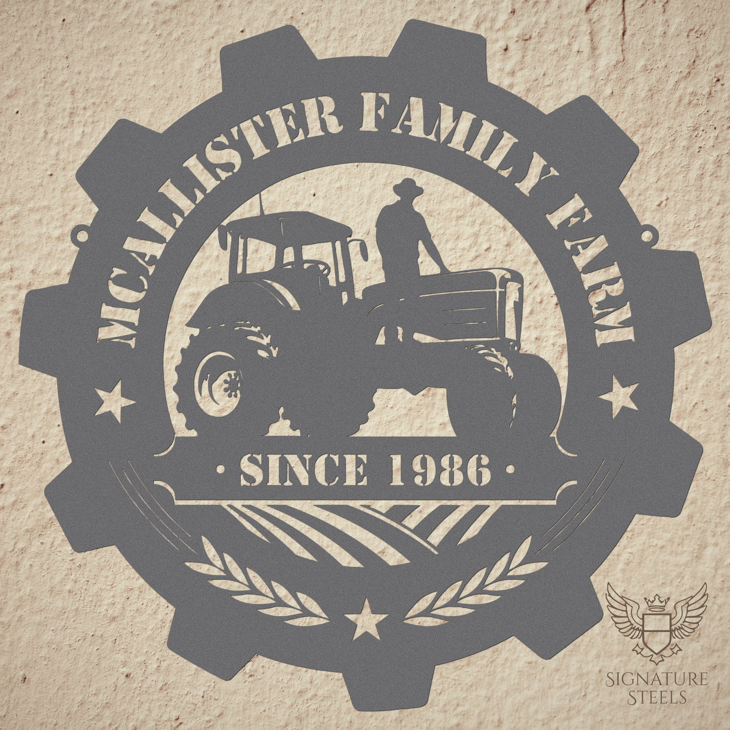 Farmer on a Farm Tractor