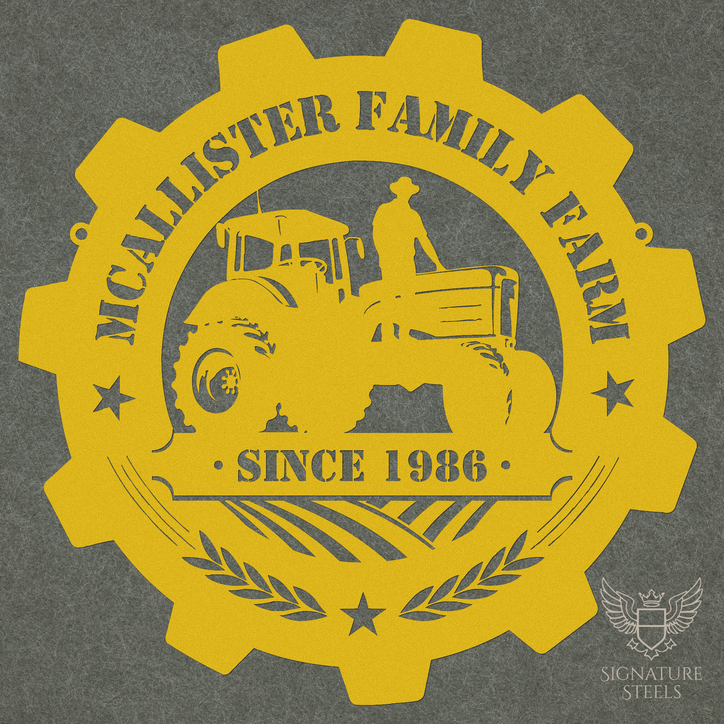 Farmer on a Farm Tractor