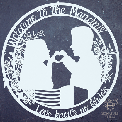 American - Italian Couple Roses