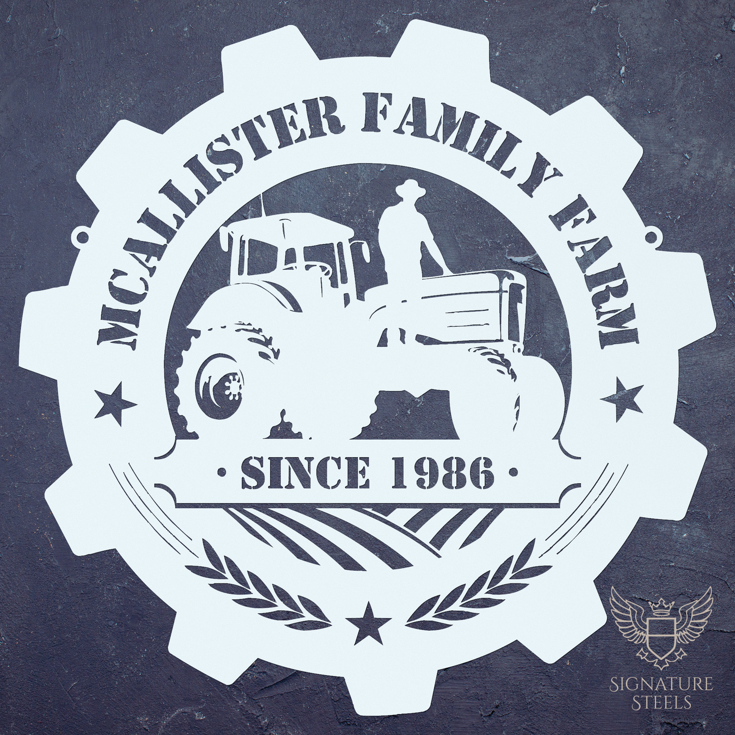 Farmer on a Farm Tractor