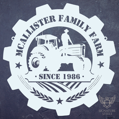 Farmer on a Farm Tractor
