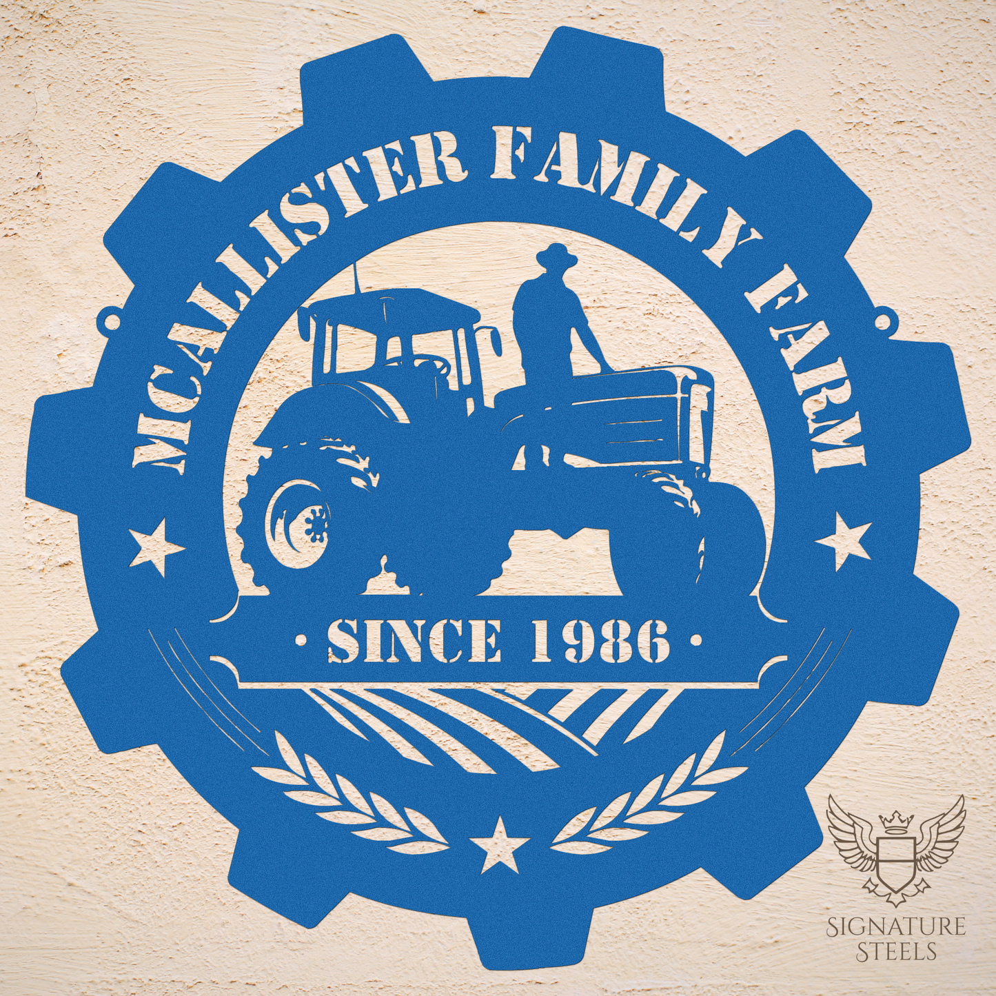 Farmer on a Farm Tractor