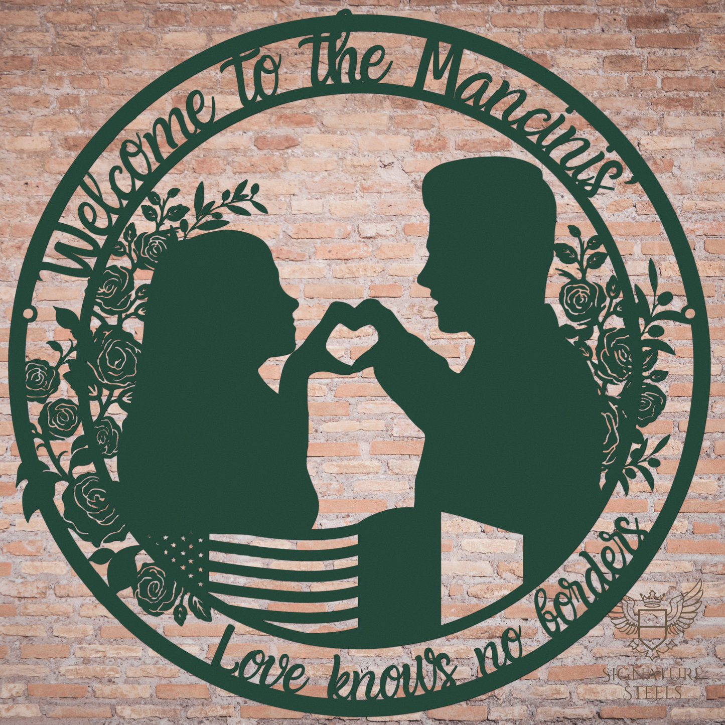 American - Italian Couple Roses