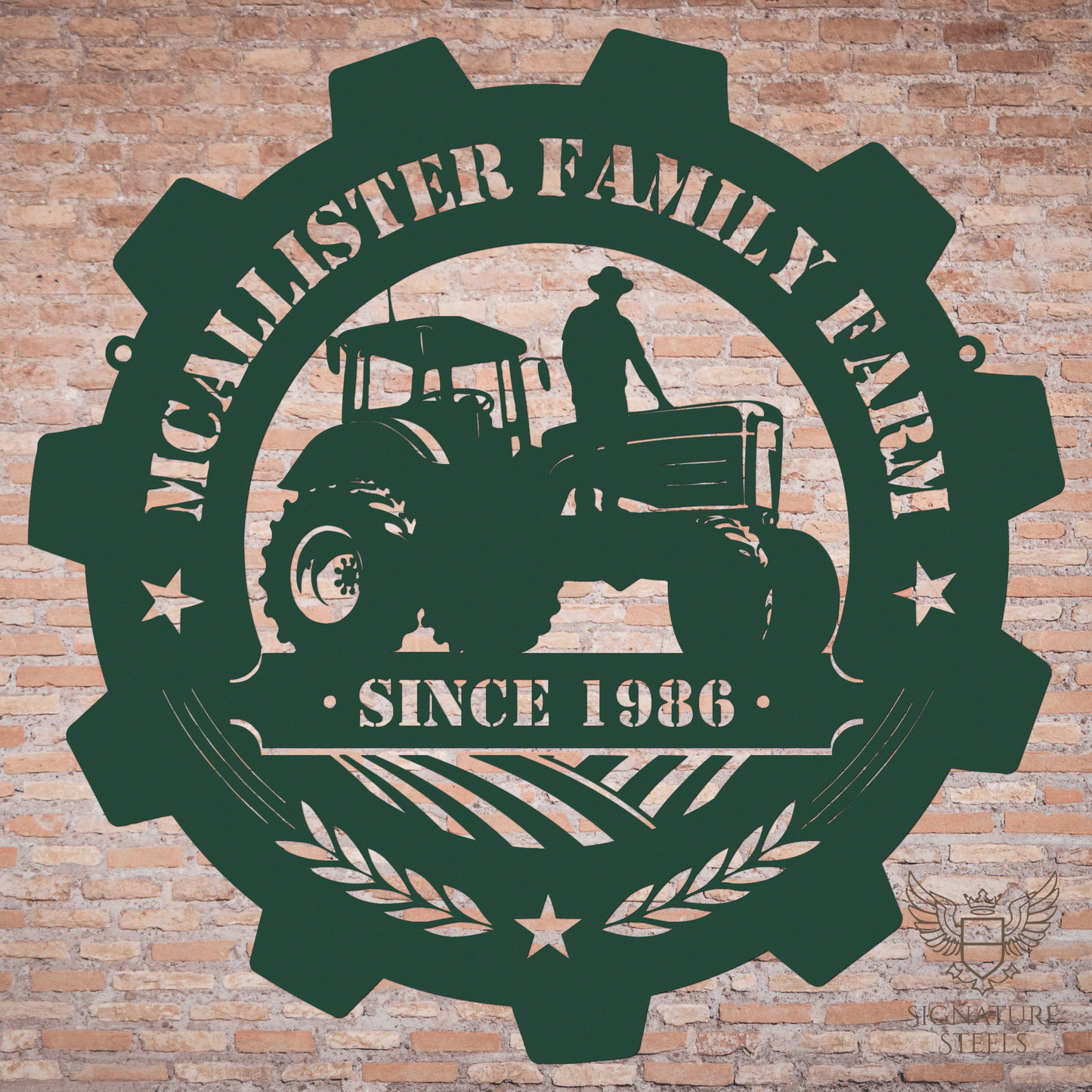 Farmer on a Farm Tractor