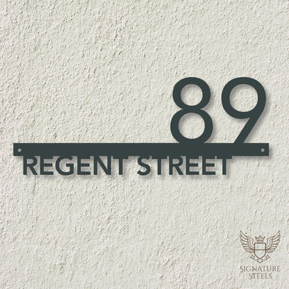 Contemporary Rectangular Street Name Sign