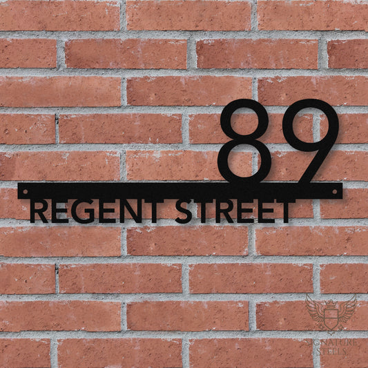 Contemporary Rectangular Street Name Sign