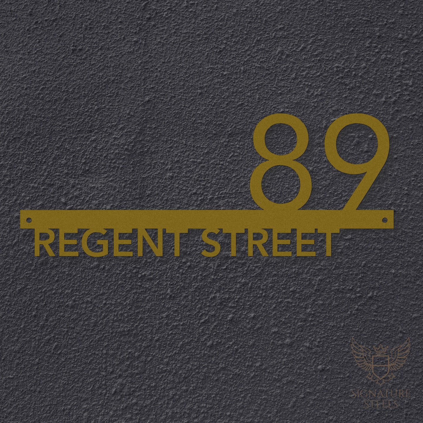 Contemporary Rectangular Street Name Sign