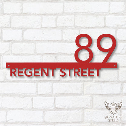 Contemporary Rectangular Street Name Sign