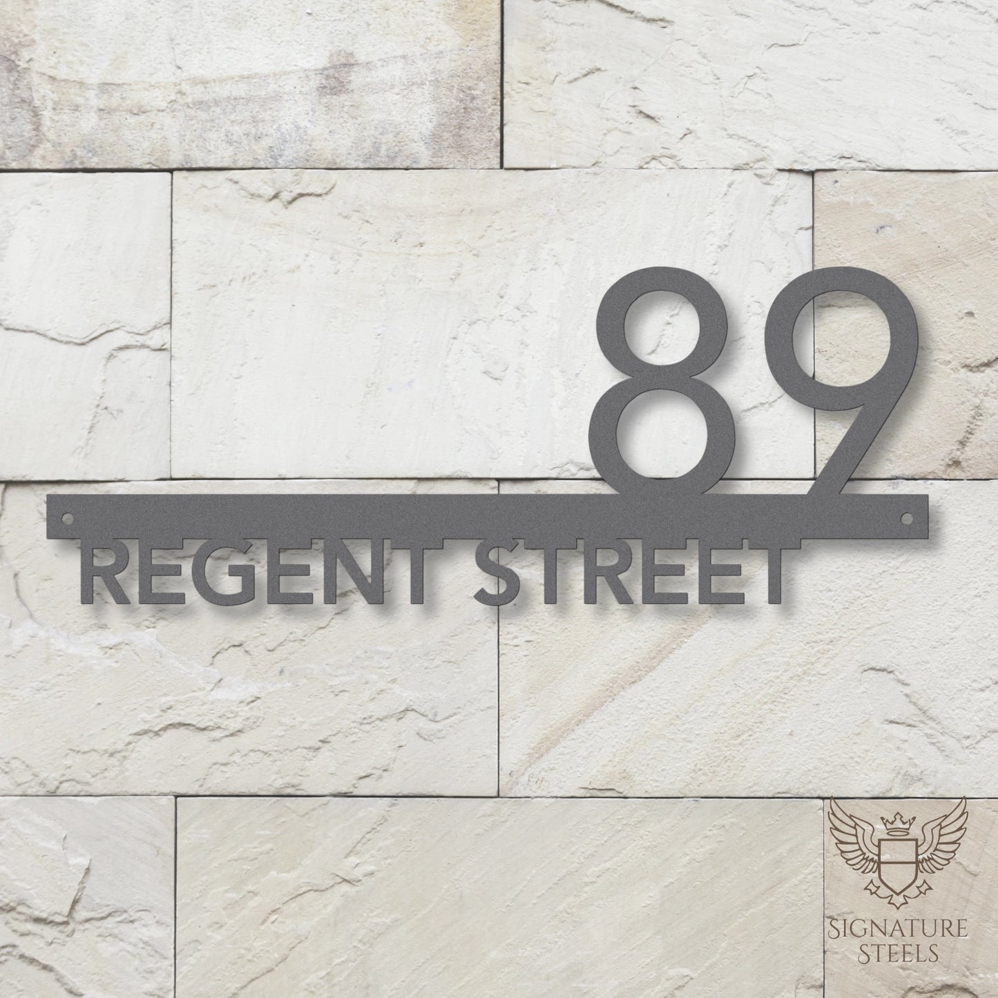 Contemporary Rectangular Street Name Sign