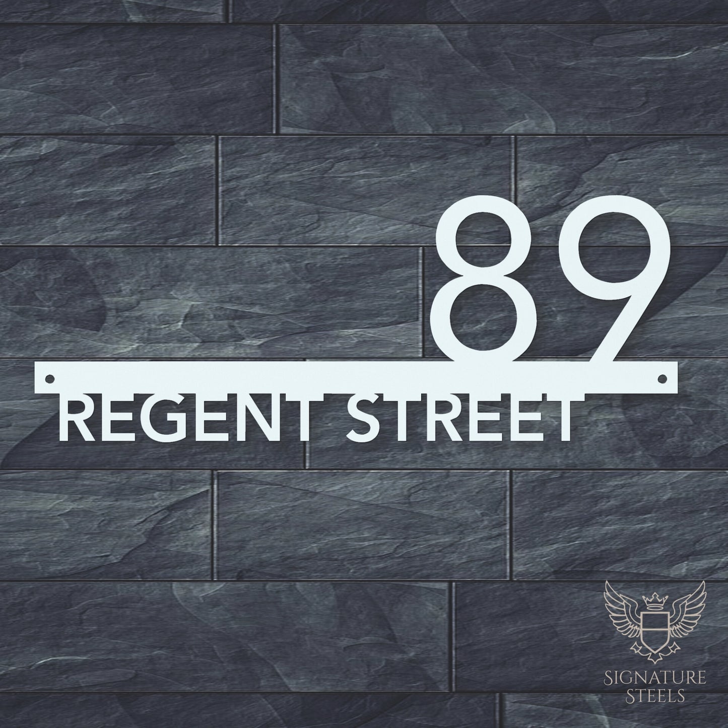 Contemporary Rectangular Street Name Sign