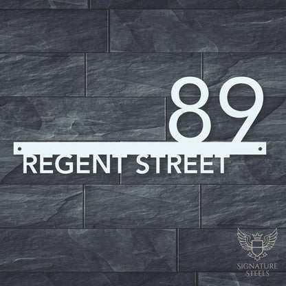 Contemporary Rectangular Street Name Sign