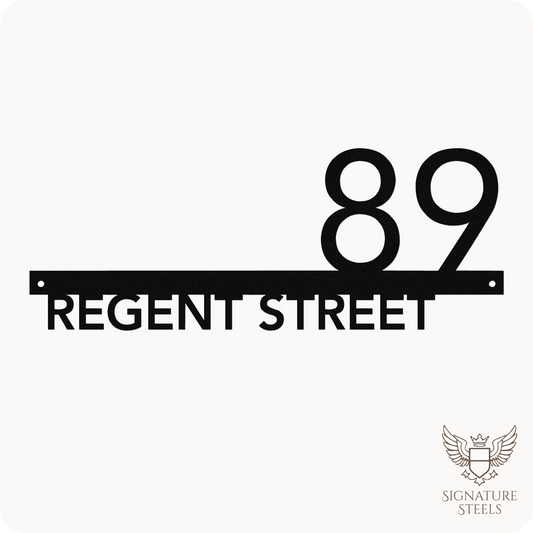 Contemporary Rectangular Street Name Sign