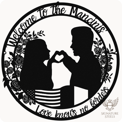 American - Italian Couple Roses