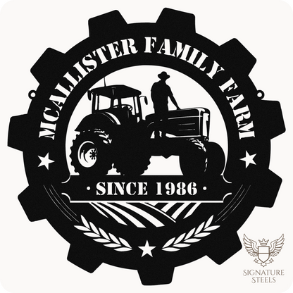 Farmer on a Farm Tractor