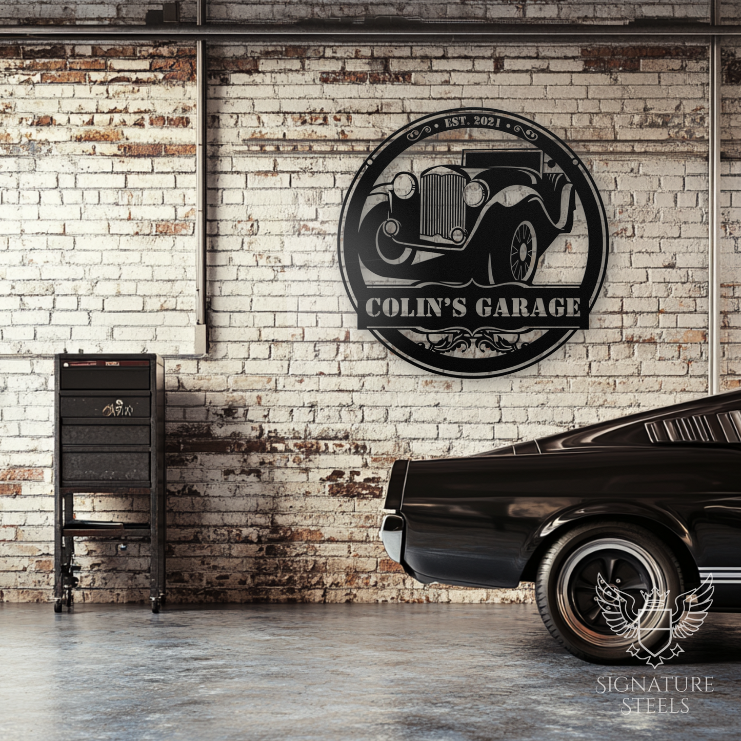 Classic Car Vintage Garage