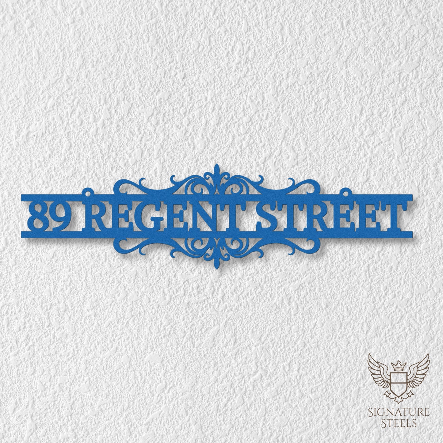 Ornate Decorative Metal House Number Sign