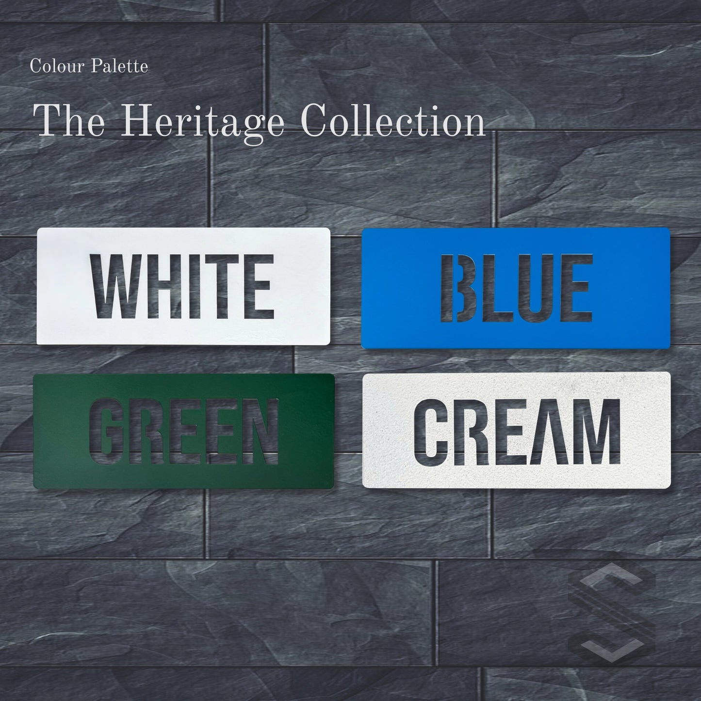 Modern Stencil Number Silhouette with Geometric Divider Lines | Personalized Laser Cut Address Plaque